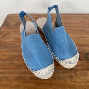 Alaniz Blue Slingback Espadrilles - Size 39 (8.5)